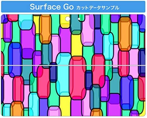 כיסוי מדבקות Igsticker עבור Microsoft Surface Go/Go 2 אולטרה דק מגן מדבקת גוף עורות 000101 דפוס אריחים צבעוני