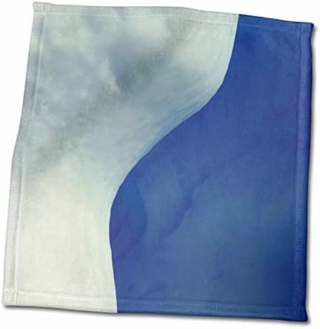 3DROSE DANITA DELIMONT - תקצירים - מופשט, כחול, לבן, קרח - מגבות