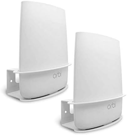 AllIcaver תואם קיר Mount Netgear Orbi, מתכת יציבה תוצרת Mount Stand Holder תואמת Orbi WiFi Router Rob20, RBS20, RBK20, RBK23 Tri Band Home Home Router.