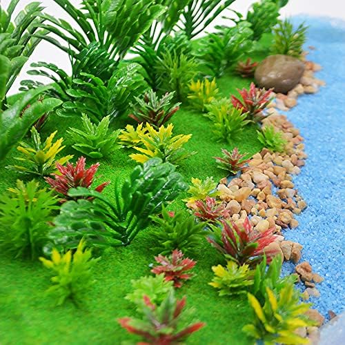 110 יחידות דגם צמחים מיניאטורי צעצוע עצי רכבת נוף פיות גן עצי דיורמה עצי דגם נוף רכבת פרק גן סצנת ארכיטקטורת משחק מלחמה עצי דגם