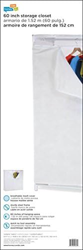דבש-יכול-לעשות בודד אחסון ארון עם כיסוי, לבן-01657 לבן