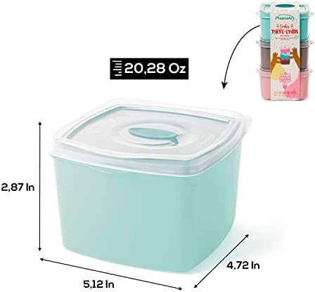 פלסווייל-מיכלי פלסטיק לאחסון מזון עם שסתום אוורור-מיקרוגל, מקפיא ומדיח כלים-6 חלקים-ללא תשלום
