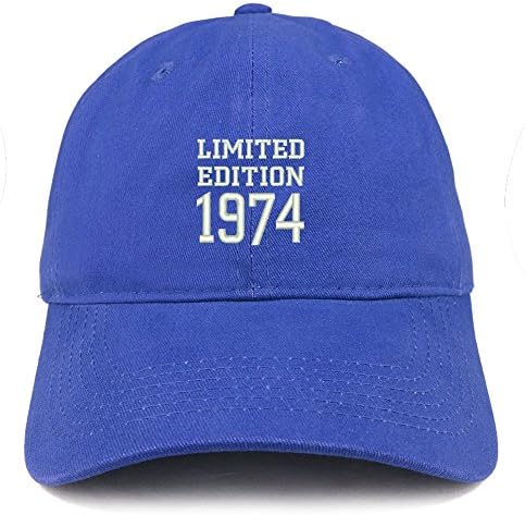 טרנדי הלבשה חנות מהדורה מוגבלת 1974 רקום מתנת יום הולדת מוברש כותנה כובע