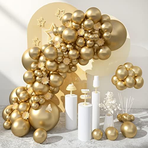 הנווירו מתכתי זהב מסיבת בלוני-100 יחידות 5/10/12/18 אינץ בלוני הליום באיכות לטקס בלוני כמו מסיבת יום הולדת בלוני