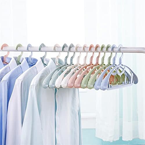 SLYNSW 10 יחידות/סט מעבה את קולב בגדי פלסטיק בכתפיים רחבה למתלה אחסון מעיל בגד, מחזיק מארגן ארונות בגדים למבוגרים נגד החלקה