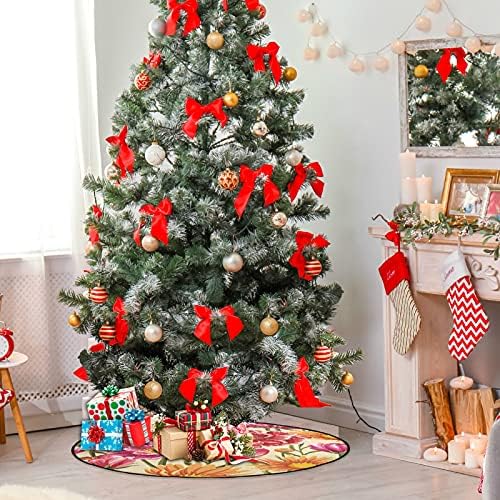 מחצלת עץ חג המולד של שיגואה מצביעה צבעי עץ חג המולד צבעי עץ חג המולד חצאית עץ חג המולד חג המולד חג המולד קישוטי מסיבות בית 28.3 אינץ '