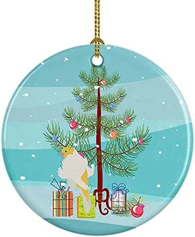 אוצרות קרוליין CK4484CO1 חצוצרן פריזאי חצוצרן קנרי חג מולד שמח, קישוטים לעץ חג המולד, קישוט תלוי לחג המולד, חג, מסיבה, מתנה,