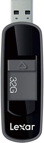 Lexar Jumpdrive S75 64GB USB 3.1 כונן הבזק, שחור