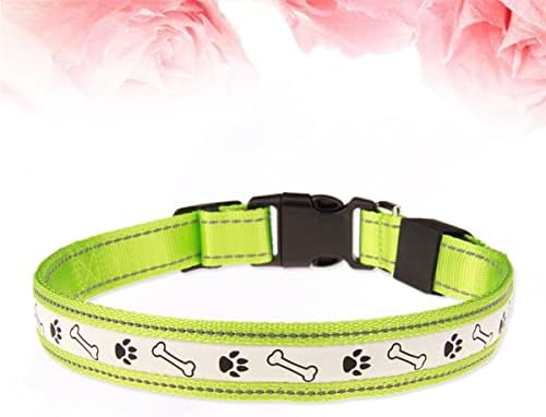שרשראות זוהר בלאקו 3 יחידות מהבהבות ירוקות כלב M כלב מופעל אור עצם סוללה בטיחות LED לבטיחות זוהר בגודל לילה שרשרת חיות מחמד כלבים צווארון צווארון הליכה ושרשרת LED