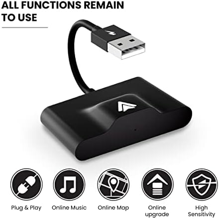 Somstyle Wireless Android Auto Audapter Pro - Carplay Car Dongle - 2023 גרסה משופרת