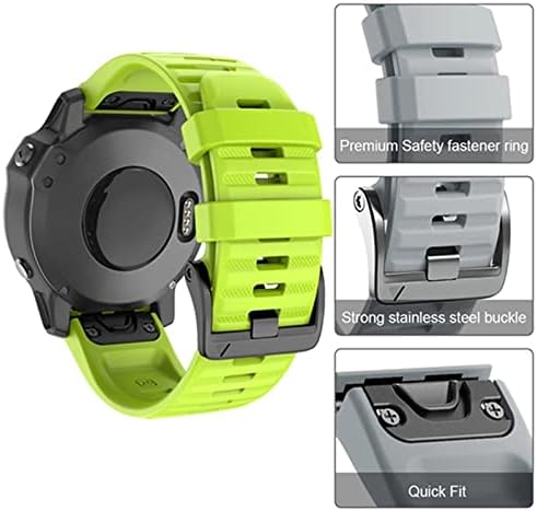 IRFKR 22 26 ממ Watchband Silicone Silicone Strap רשמי עבור Garmin Fenix ​​5 5x 5Splus 3 HR 6X 6 Pro Watch שחרור מהיר צמיד התאמה נוחה