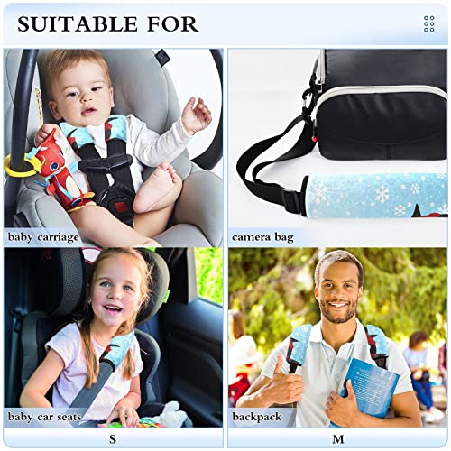 חגורת בטיחות פינגווינים מכסה 2 רצועת מושב מכונית מכסה כיסוי צוואר מושב מכונית רכה סופר למבוגרים בנות תינוקות בנות