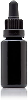צנצנות אינסוף 20 מל בקבוק זכוכית אולטרה סגול שחור עם טפטפת עיניים זכוכית