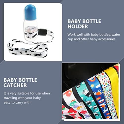 קיסנגל מנשא עטיפת תינוקות 3 יחידות בקבוק תינוקות רצועת בקבוק ספינה לוכד בקבוק כוס לוכד עגלת כיסא גבוה לתינוק ספל כוס