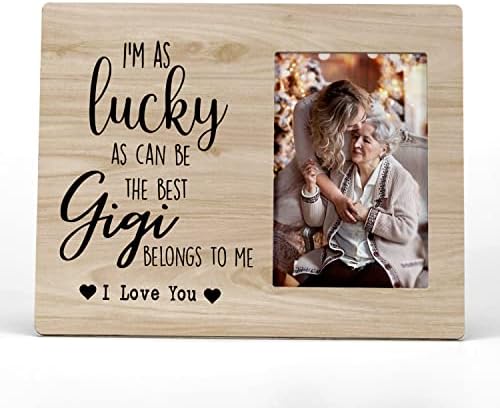 Fondcanyon אני אוהב אותך ג'יג'י סבתא מסגרת תמונה, ג'יג'י סבתא מסגרות תמונה, ג'יג'י סבתא אמהות מתנות ליום הולדת סבתא ג'יג'י מהנכדים נכדים