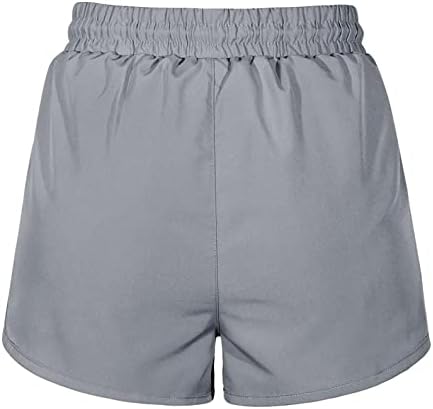 מכנסי ספורט יבש מהירים לנשים מותניים אלסטיים רופפים כושר כושר מכנסי מכנסיים קצרים נושמים מכנסי קיץ נושמים
