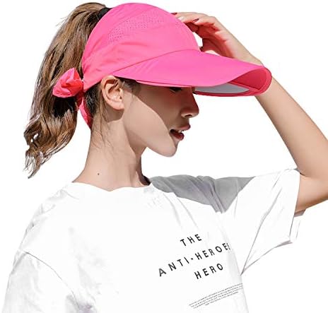 פיסי רחב ברים מגן כובע לנשים גולף מגן כובע שמש הגנת כובע עבור חוף גן טניס ריצה שמשיה כובע