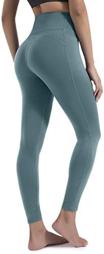 יוגה מכנסיים לנשים גבוהה מותן בטן בקרת ספנדקס תרגיל אתלטי חותלות עם כיסים