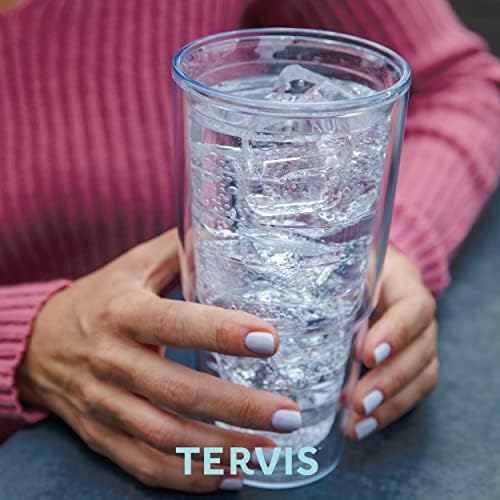 טרוויס בוהו קשתות גשם תוצרת ארצות הברית כוס כוס מבודדת עם קירות כפולים שומרת על משקאות קרים וחמים, 24 אונקיות, קלאסיות